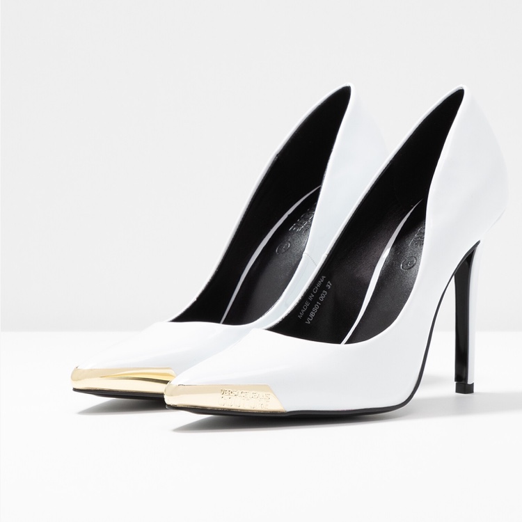 VERSACE JEANS COUTURE DECOLLETE VERNICE BIANCA - Vizi \u0026 Capricci
