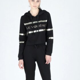 LE VOLIERE FELPA CON CAPPUCCIO