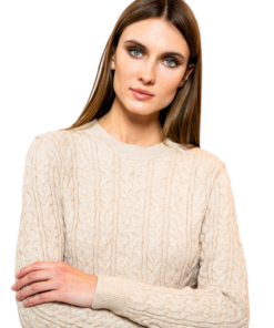 NO SECRETS MAGLIA A TRECCE