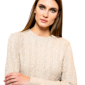 NO SECRETS MAGLIA A TRECCE