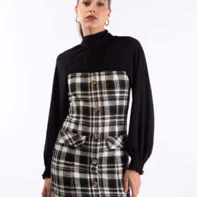 LE VOLIERE ABITO TARTAN