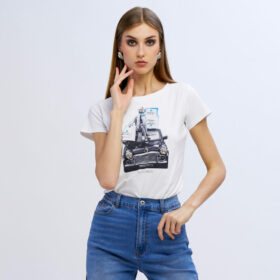 T-SHIRT CON STAMPA MINI COOPER