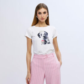 T-SHIRT CON STAMPA DALMATA