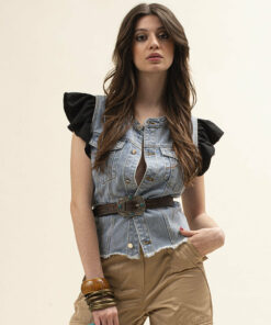 GILET IN DENIM