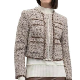 GIACCA IN TWEED DI LANA CON ZIP