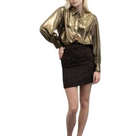 GONNA CORTA IN TWEED MISTO LANA