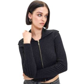 MAGLIA CROPPED IN COSTINA LUREX