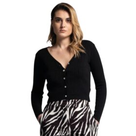 CARDIGAN CON BOTTONE GIOIELLO