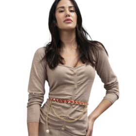 CARDIGAN ARRICCIATO LUREX