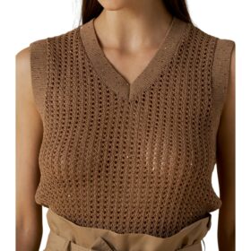 NO SECRETS GILET CROCHET